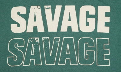 URES-05-GRN-SAVAGE99-URES05-DELUXEWARE-デラックスウエア五分袖Tシャツの画像