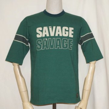 URES-05-GRN-SAVAGE99-URES05-DELUXEWARE-デラックスウエア五分袖Tシャツの画像
