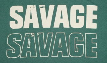 URES-05-GRN-SAVAGE99-URES05-DELUXEWARE-デラックスウエア五分袖Tシャツの画像