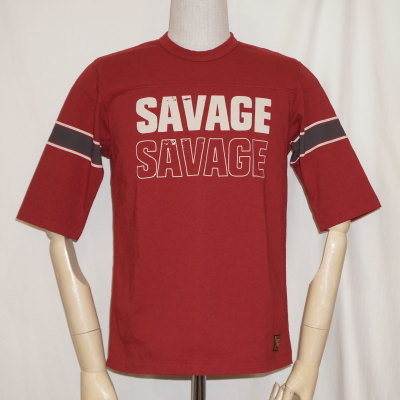 URES-05-RD-SAVAGE99-URES05-DELUXEWARE-デラックスウエア五分袖Tシャツの画像