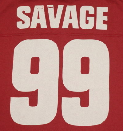 URES-05-RD-SAVAGE99-URES05-DELUXEWARE-デラックスウエア五分袖Tシャツの画像