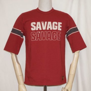 URES-05-RD-SAVAGE99-URES05-DELUXEWARE-デラックスウエア五分袖Tシャツの画像