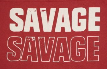 URES-05-RD-SAVAGE99-URES05-DELUXEWARE-デラックスウエア五分袖Tシャツの画像