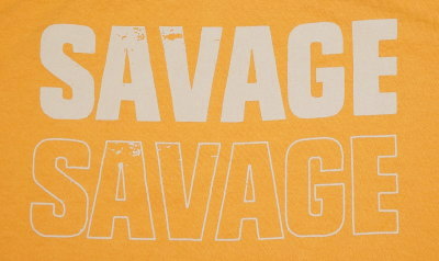 URES-05-YE-SAVAGE99-URES05-DELUXEWARE-デラックスウエア五分袖Tシャツの画像