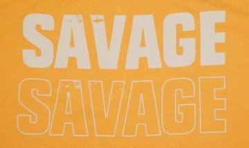 URES-05-YE-SAVAGE99-URES05-DELUXEWARE-デラックスウエア五分袖Tシャツの画像