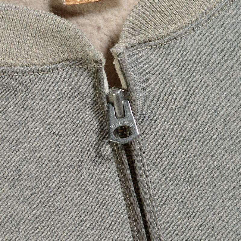 S105-00-MGRYBE-7inch HALF-ZIP PLAIN-S10500-DELUXEWARE-デラックスウエアスウェット・スエット-HALF ZIP SWEATER-ハーフジップの画像