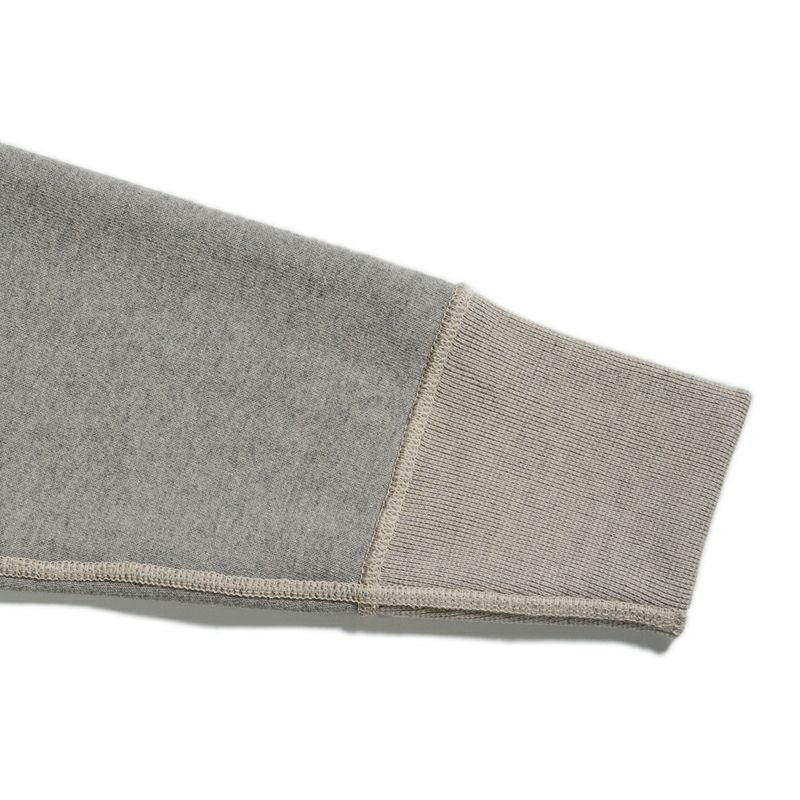 S105-00-MGRYBE-7inch HALF-ZIP PLAIN-S10500-DELUXEWARE-デラックスウエアスウェット・スエット-HALF ZIP SWEATER-ハーフジップの画像