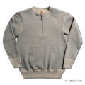 S105-00-MGRYBE-7inch HALF-ZIP PLAIN-S10500-DELUXEWARE-デラックスウエアスウェット・スエット-HALF ZIP SWEATER-ハーフジップの画像