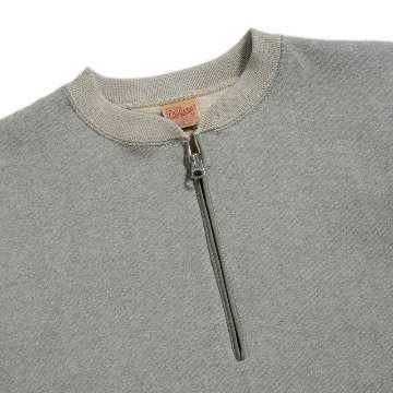 S105-00-MGRYBE-7inch HALF-ZIP PLAIN-S10500-DELUXEWARE-デラックスウエアスウェット・スエット-HALF ZIP SWEATER-ハーフジップの画像