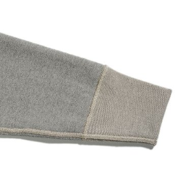 S105-00-MGRYBE-7inch HALF-ZIP PLAIN-S10500-DELUXEWARE-デラックスウエアスウェット・スエット-HALF ZIP SWEATER-ハーフジップの画像