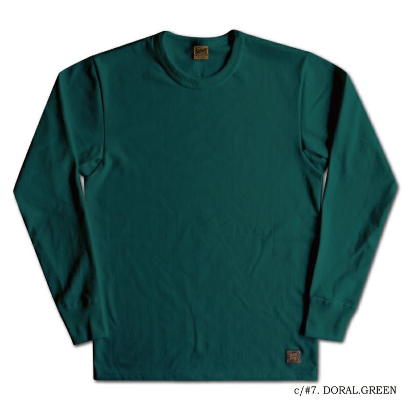 SLL-00 GRN(DRL.GRN) 無地長袖Tシャツ SLL00 DELUXEWARE デラックスウエア長袖Tシャツ ロンT 無地ロンTの画像