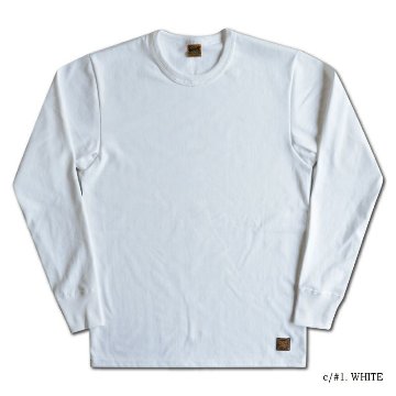 SLL-00 WH 無地長袖Tシャツ SLL00 DELUXEWARE デラックスウエア長袖Tシャツ ロンT 無地ロンTの画像