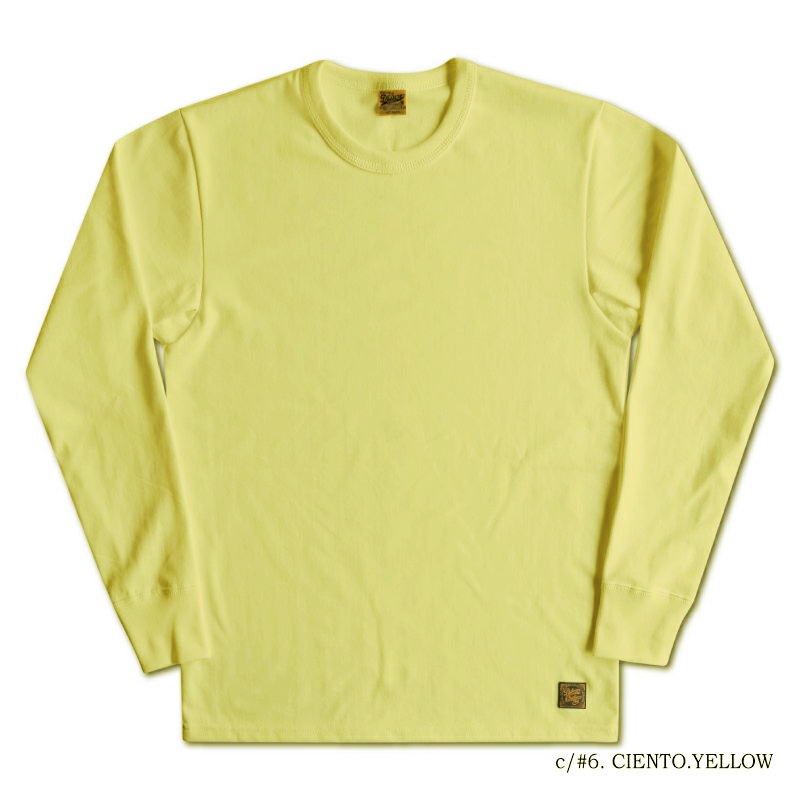 SLL-00 YE(CIE.YE) 無地長袖Tシャツ SLL00 DELUXEWARE デラックスウエア長袖Tシャツ ロンT 無地ロンTの画像