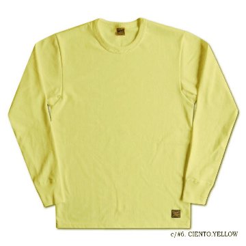 SLL-00 YE(CIE.YE) 無地長袖Tシャツ SLL00 DELUXEWARE デラックスウエア長袖Tシャツ ロンT 無地ロンTの画像