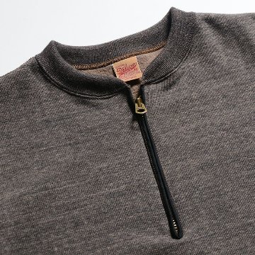S105-00-BKMKK-7inch HALF-ZIP PLAIN-S10500-DELUXEWARE-デラックスウエアスウェット・デラックスウエアスエットの画像