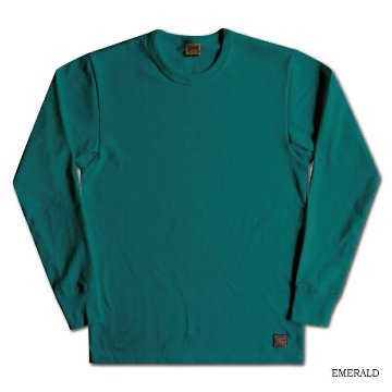 SLL-00 エメラルド 無地長袖Tシャツ SLL00 DELUXEWARE デラックスウエア長袖Tシャツ ロンT 無地ロンTの画像