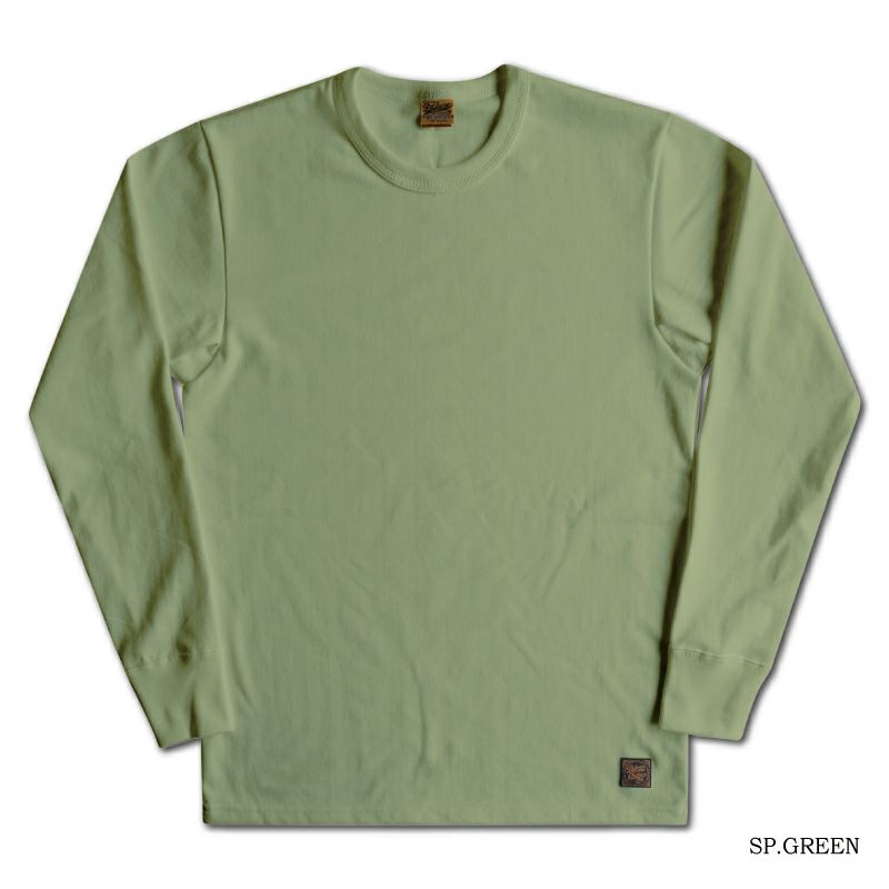 SLL-00 GRN2(SP.GRN) 無地長袖Tシャツ SLL00 DELUXEWARE デラックスウエア長袖Tシャツ ロンT 無地ロンTの画像