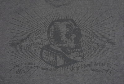 AD17T-SKULLBOOK-グレー-スカルブック-AD17TSKULLBOOK-DELUXEWARE-デラックスウエアＴシャツ-DALEE'S-ダリーズTシャツの画像