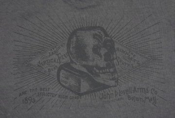 AD17T-SKULLBOOK-グレー-スカルブック-AD17TSKULLBOOK-DELUXEWARE-デラックスウエアＴシャツ-DALEE'S-ダリーズTシャツの画像