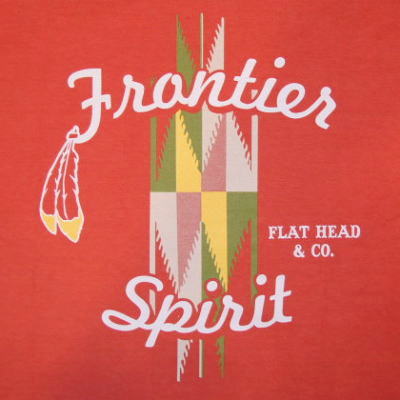THC-90W-ライトレッド-SPIRIT-THC90W-FLATHEAD-フラットヘッドTシャツの画像
