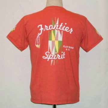 THC-90W-ライトレッド-SPIRIT-THC90W-FLATHEAD-フラットヘッドTシャツの画像