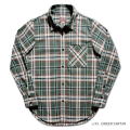 MV-11 GRN TARTAN GRN MV11 DELUXEWARE デラックスウエアシャツ シャツ長袖 ライトネルシャツの画像