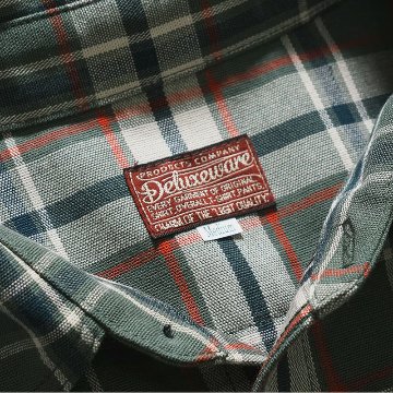 MV-11 GRN TARTAN GRN MV11 DELUXEWARE デラックスウエアシャツ シャツ長袖 ライトネルシャツの画像
