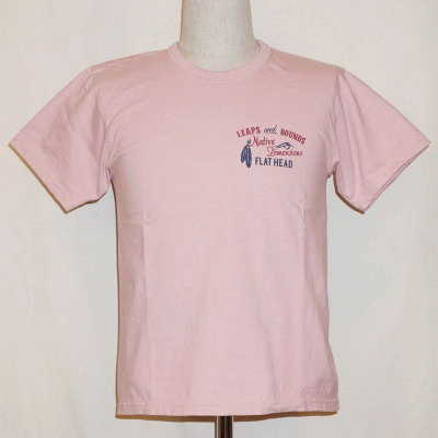 THC-156W-ライトピンク-DIMENSIONS-THC156W-FLATHEAD-フラットヘッドTシャツの画像