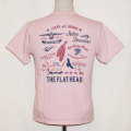 THC-156W-ライトピンク-DIMENSIONS-THC156W-FLATHEAD-フラットヘッドTシャツの画像