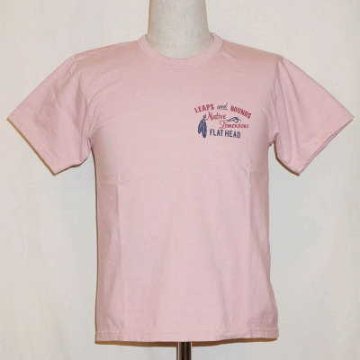 THC-156W-ライトピンク-DIMENSIONS-THC156W-FLATHEAD-フラットヘッドTシャツの画像