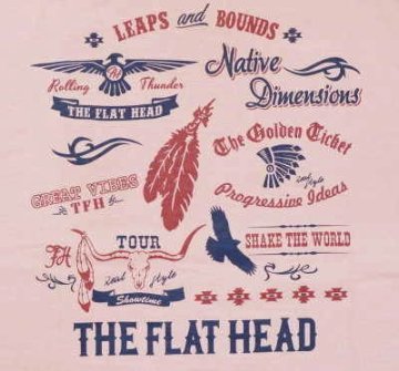 THC-156W-ライトピンク-DIMENSIONS-THC156W-FLATHEAD-フラットヘッドTシャツの画像