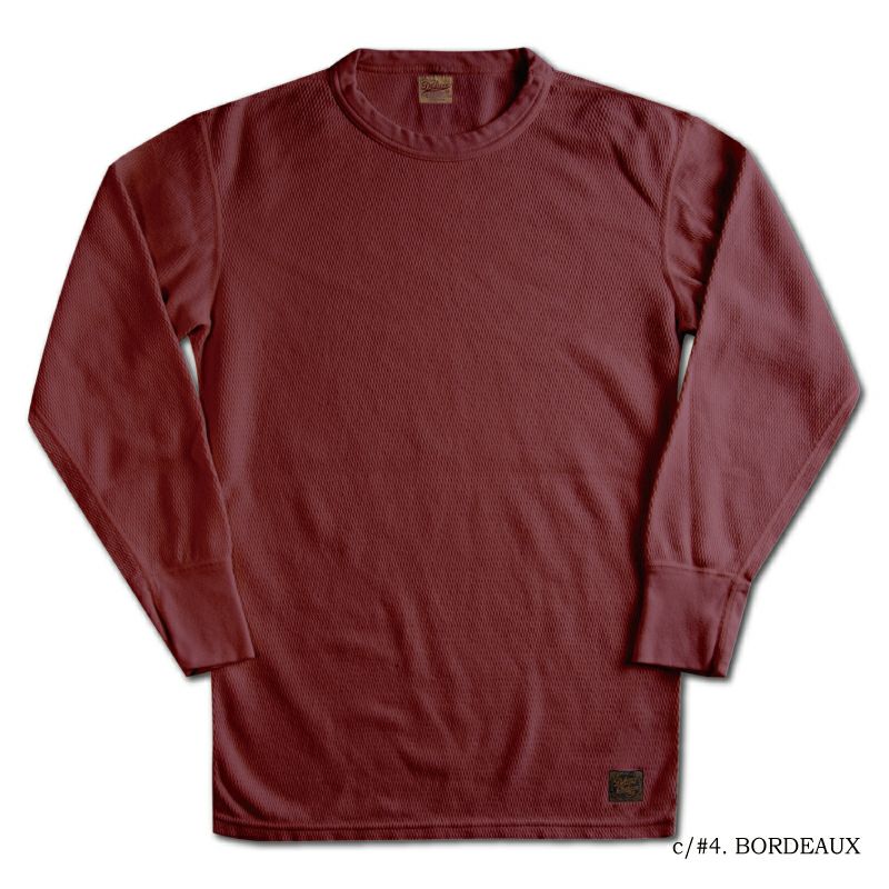 MILC-00-BOR(BOR) MIL-SPEC THERMAL PLAIN MILC00 DELUXEWARE デラックスウエアサーマルＴシャツ 無地サーマルの画像