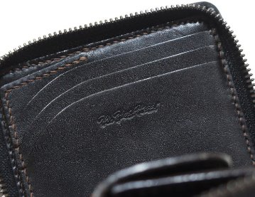 FN-WSZ4-7B5 BK ディアスキン キルティング ミニジップウォレット FNWSZ47B5 FLATHEAD フラットヘッドハーフウォレットの画像
