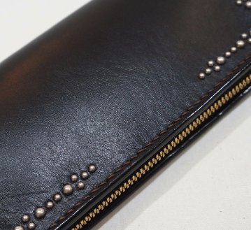 FN-C8Z3-5S BK ホースハイド マルチケース FNC8Z35S FLATHEAD フラットヘッドロングウォレットの画像