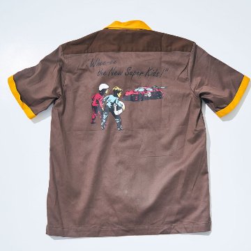 SMGS24 BR サムライ自動車倶楽部ガススタシャツ24 SAMURAIJEANS サムライジーンズワークシャツ サムライジーンズシャツ サムライ自動車倶楽部 ワークシャツの画像