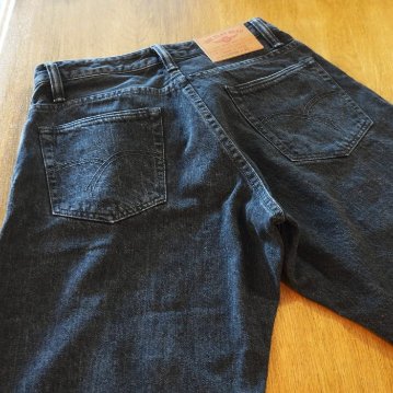 FN-PA-DB003C BK ワイドテーパードブラックパンツ FNPADB003C FLATHEAD フラットヘッドパンツの画像