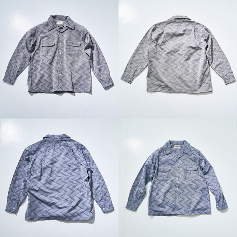 SOS24-SS ジャギーツイル2ポケット長袖ワークシャツ SOS24SS SAMURAIJEANS サムライジーンズ シャツ 長袖シャツの画像