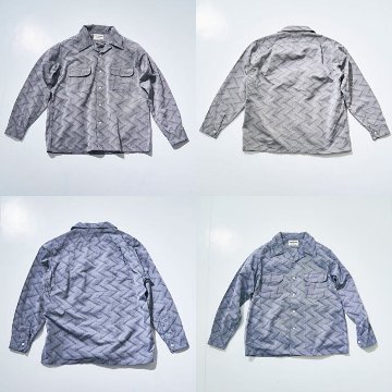 SOS24-SS ジャギーツイル2ポケット長袖ワークシャツ SOS24SS SAMURAIJEANS サムライジーンズ シャツ 長袖シャツの画像