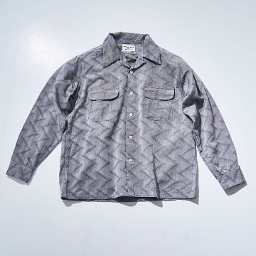SOS24-SS ジャギーツイル2ポケット長袖ワークシャツ SOS24SS SAMURAIJEANS サムライジーンズ シャツ 長袖シャツの画像