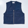 SJVT24-AK 藍 藍斑ミックスフィールドベスト SJVT24AK SAMURAIJEANS サムライジーンズ サムライジーンズベストの画像