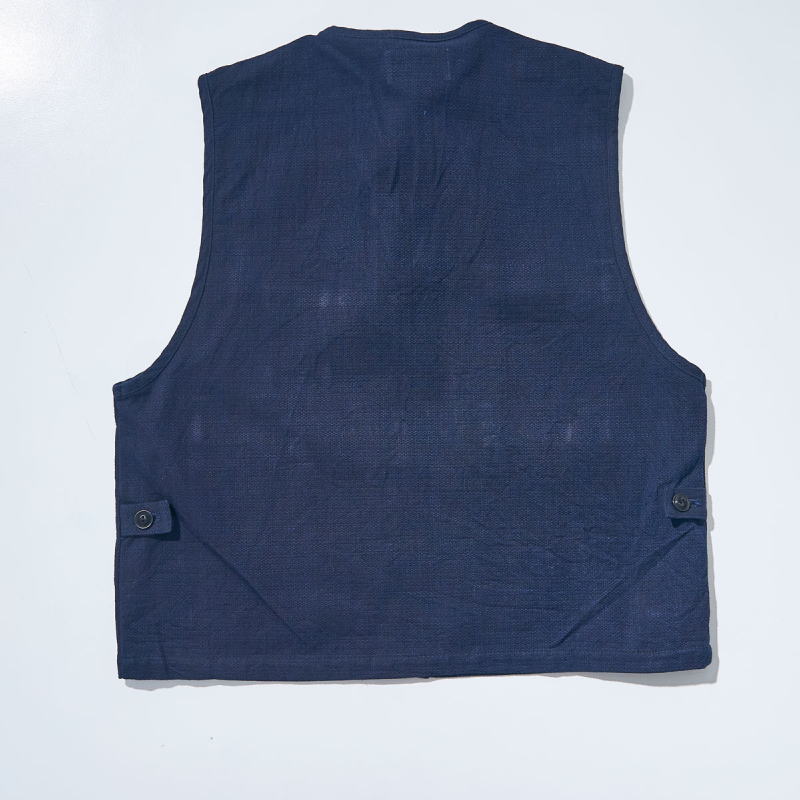SJVT24-AK 藍 藍斑ミックスフィールドベスト SJVT24AK SAMURAIJEANS サムライジーンズ サムライジーンズベストの画像