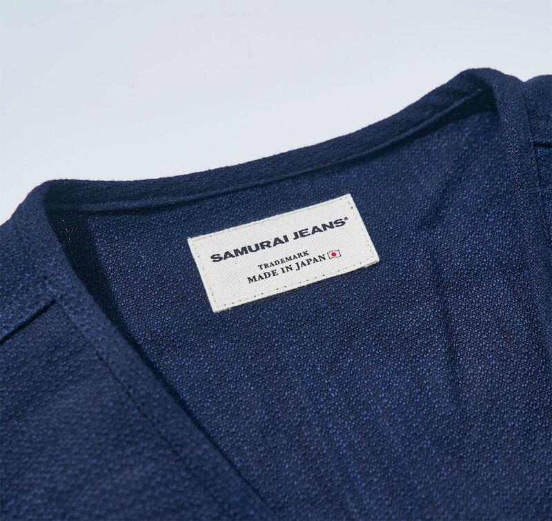 SJVT24-AK 藍 藍斑ミックスフィールドベスト SJVT24AK SAMURAIJEANS サムライジーンズ サムライジーンズベストの画像