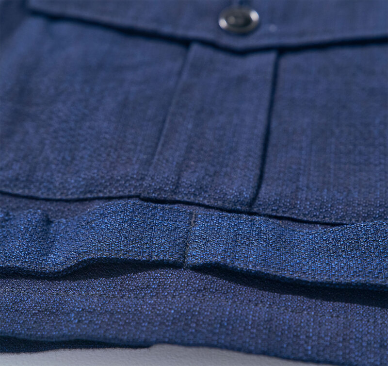 SJVT24-AK 藍 藍斑ミックスフィールドベスト SJVT24AK SAMURAIJEANS サムライジーンズ サムライジーンズベストの画像
