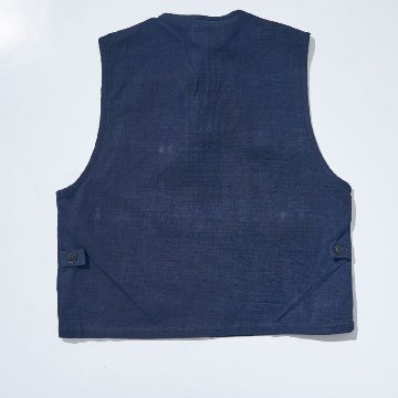 SJVT24-AK 藍 藍斑ミックスフィールドベスト SJVT24AK SAMURAIJEANS サムライジーンズ サムライジーンズベストの画像