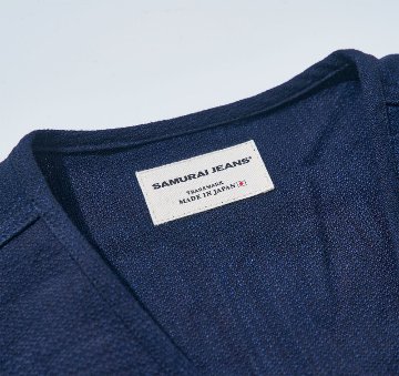 SJVT24-AK 藍 藍斑ミックスフィールドベスト SJVT24AK SAMURAIJEANS サムライジーンズ サムライジーンズベストの画像