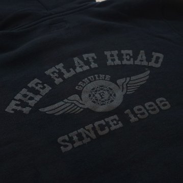 FN-MHZP-002 BK ハイネックスウェットパーカー002 FNMHZP002 FLATHEAD フラットヘッドフルジップパーカーの画像
