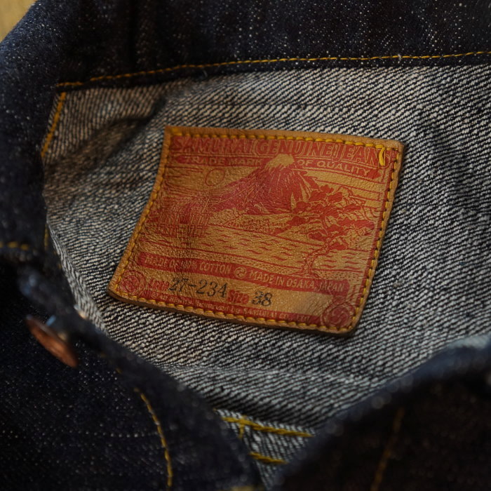 S556VX 零+モデルTバックGジャン ゼロ+モデル 零プラスモデル SAMURAIJEANS(サムライジーンズ)デニムジャケット Gジャンの画像