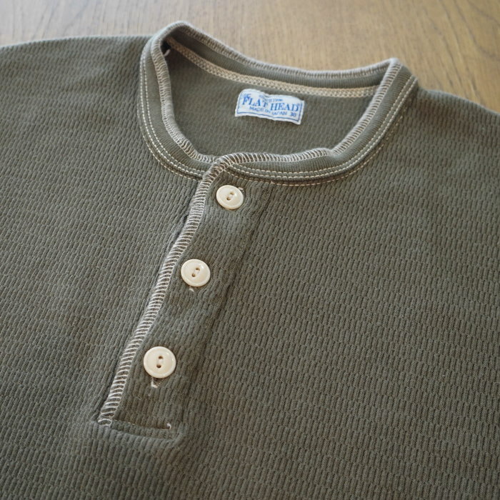 FN-THLH-004 ヘンリーネック長袖サーマル004 FNTHLH004 FLATHEAD フラットヘッドサーマルTシャツの画像