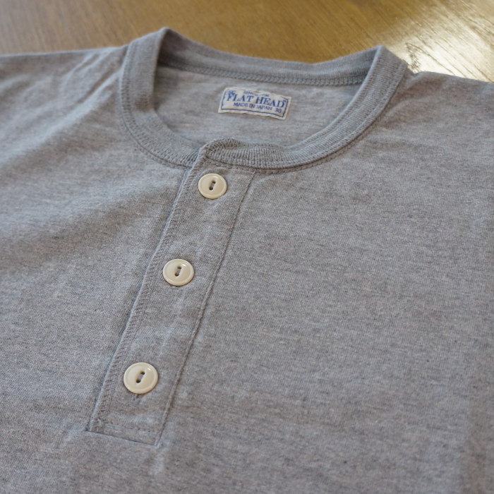 FN-TSHL-004 ヘンリーネック長袖Tシャツ004 FNTSHL004 FLATHEAD フラットヘッドロングスリーブTシャツ 長袖Tシャツ ロンTの画像