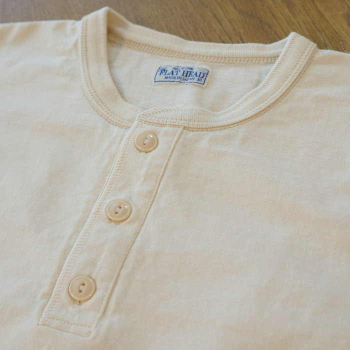 FN-TSHL-004 ヘンリーネック長袖Tシャツ004 FNTSHL004 FLATHEAD フラットヘッドロングスリーブTシャツ 長袖Tシャツ ロンTの画像